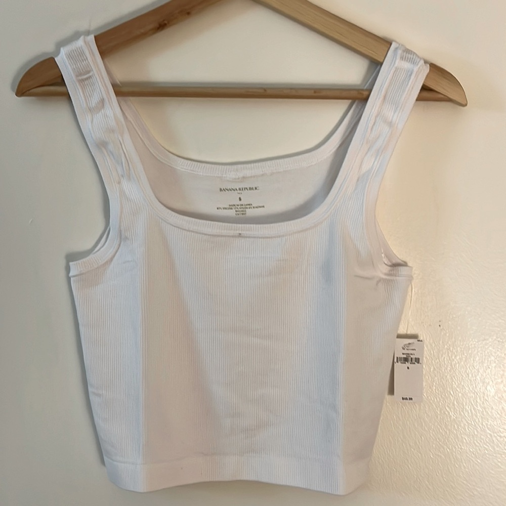 Banana Republic Seamless Tank in White size Small